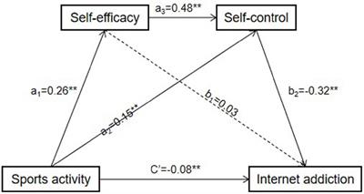 Analysis of the mediating effects of self-efficacy and self-control between physical activity and Internet addiction among Chinese college students